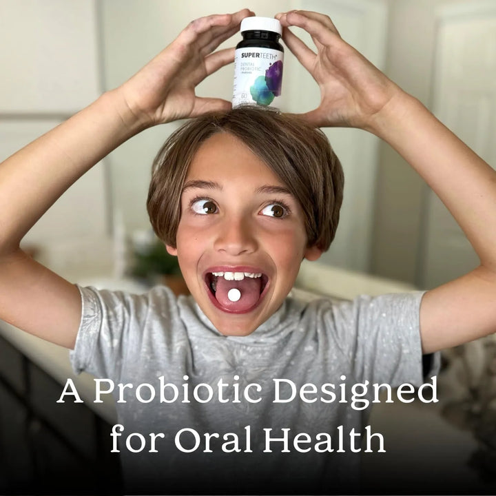 Probiótico Dental Masticable Menta Para Adultos Y Niños Ayud - Imagen 4