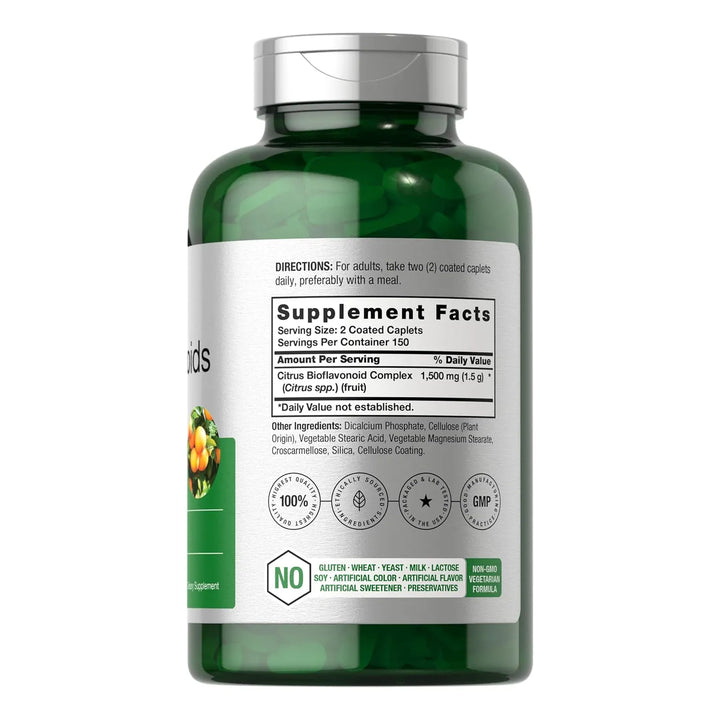 Bioflavonoides Cítricos 1500 Mg 300 Cápsulas Fórmula Vegetar - Imagen 2