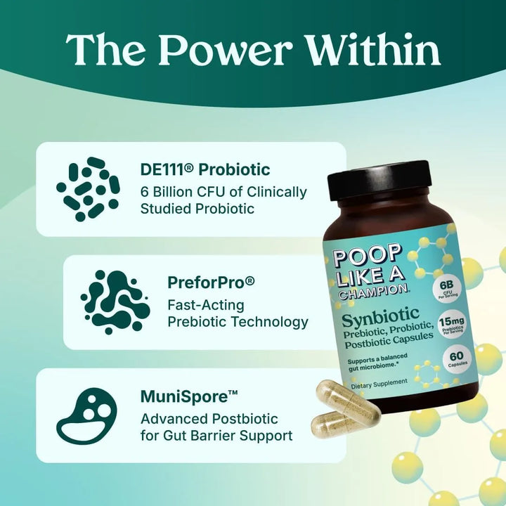 Cápsulas Gut Power Synbiotic Digestivas 60 Unidades 6.500 Mi - Imagen 3