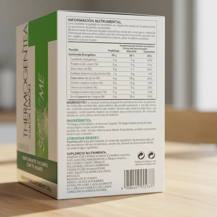  Thermogen Tea Sabor A Limon Limón - Imagen 6