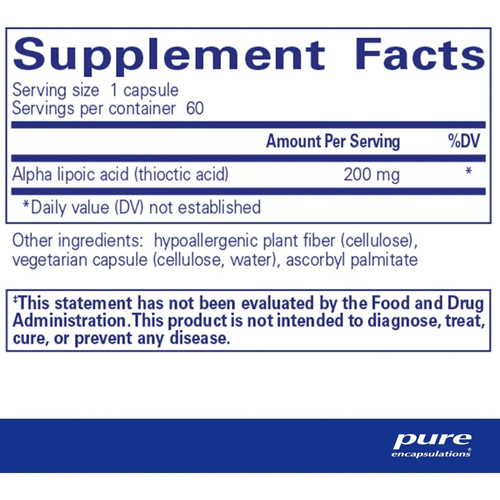 Ácido Alfa Lipoico 200 Mg Apoyo Hepático Y Antioxidante Salu - Imagen 2