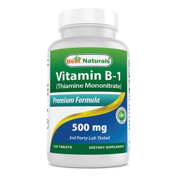 Vitamina B1 Mononitrato De Tiamina 500 Mg 120 Tabletas Natur - Imagen 1