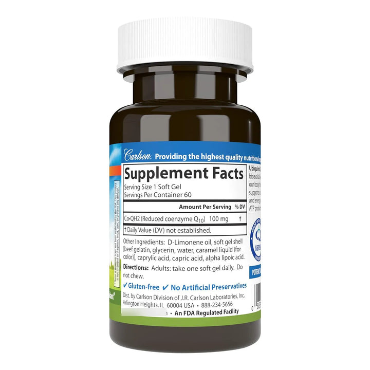 Co-qh2 Ubiquinol 100 Mg Energía Salud Corazón Antioxidante 6 - Imagen 2