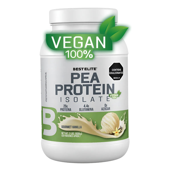 Vegan Protein De Best Elite 2 Lb 2 Libras 2lb Pea Isolate Proteina Vegana Aislada De Arveja Veggie Vegetal Sports - Imagen 1
