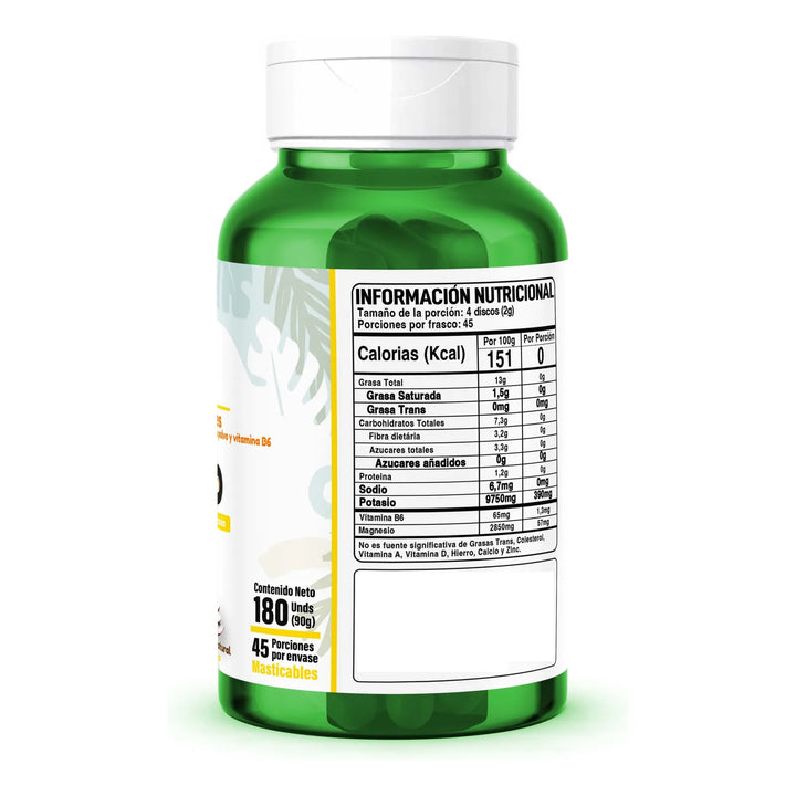 Potasio + Magnesio + Vita B6 180tabs Banano - Imagen 3