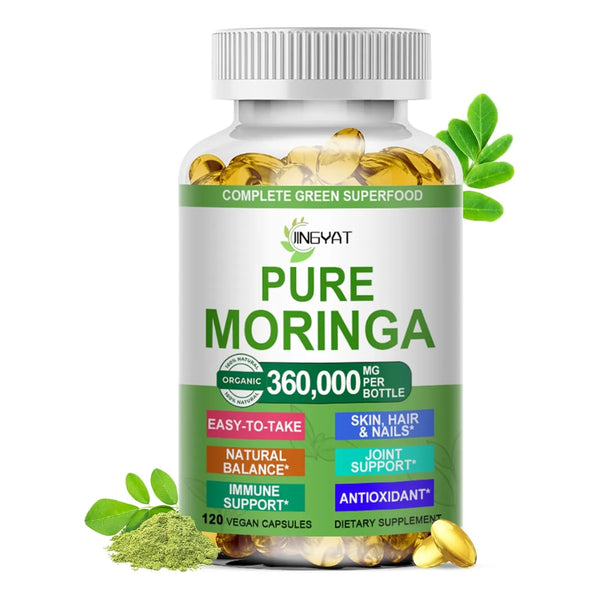 Cápsulas Blandas De Moringa Orgánica Para Energía Y Salud In - Imagen 1