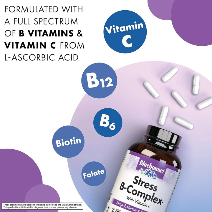 Cápsulas Vegetales Complejas Para Alivio Del Estrés Vitamina - Imagen 3