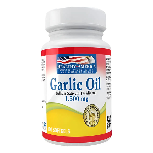 Garlic Ajo X100 Healthy América Garlic Oil - Imagen 1