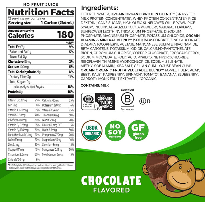 Batido Nutricional Sabor Chocolate Para Niños Con 8.25 Onzas - Imagen 2