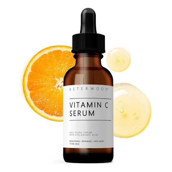 Suero Facial De Vitamina C Con Ácido Hialurónico Asterwood Piel Radiante