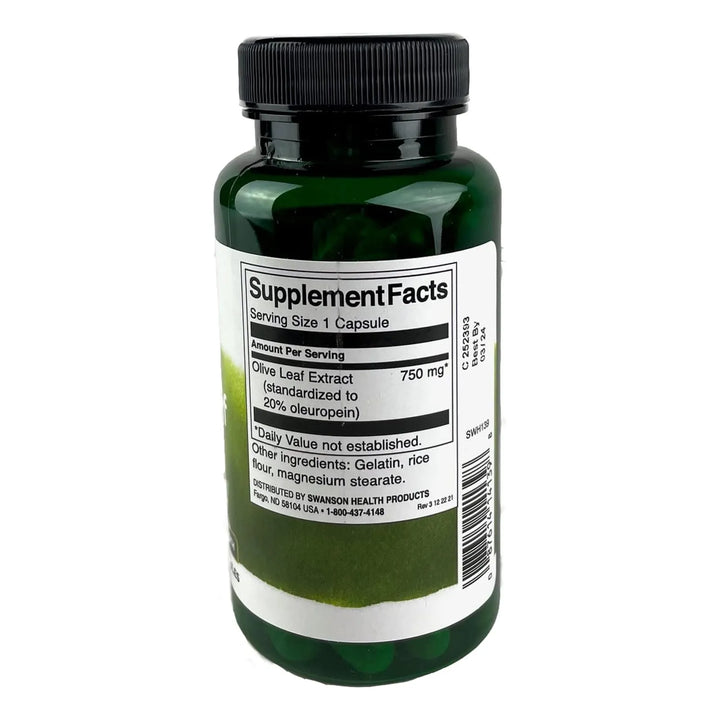 Cápsulas Extracto Hoja Olivo 750 Mg 20% Oleuropeina 60 Unida - Imagen 2