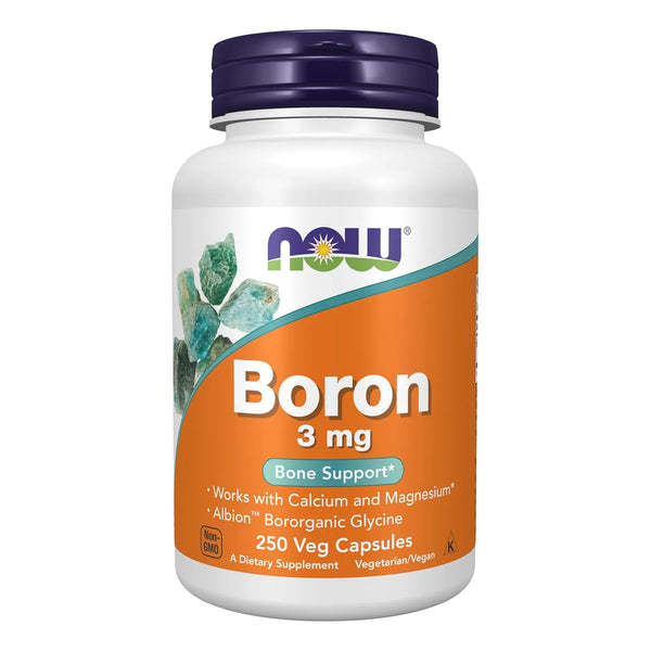 Boro 3 Mg 250 Capsulas Naturales Soporte Oseo Y Bienestar General