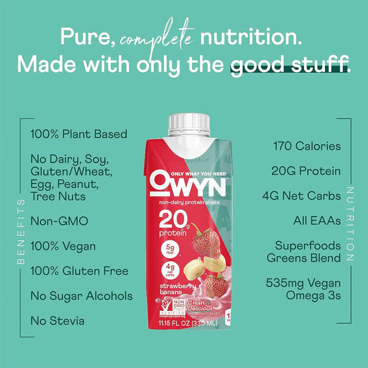 Batido De Proteínas 100% Vegetal Sabor Fresa Plátano Paquete - Imagen 3