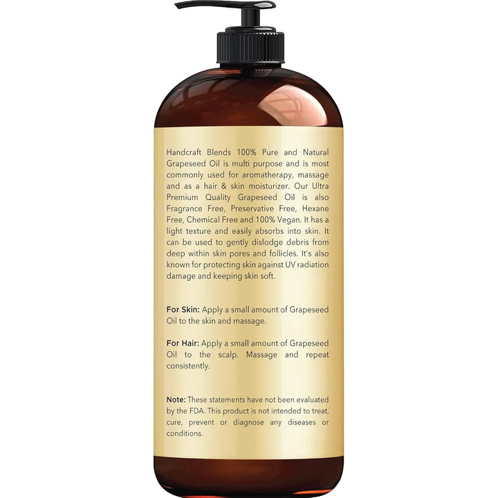 Aceite Semilla De Uva Artesanal 100% Puro Natural 473 Ml - Imagen 2