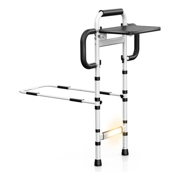 Rieles Ajustables Para Cama Con Mango Antideslizante Y Luz Nocturna Soporte 350 Lbs