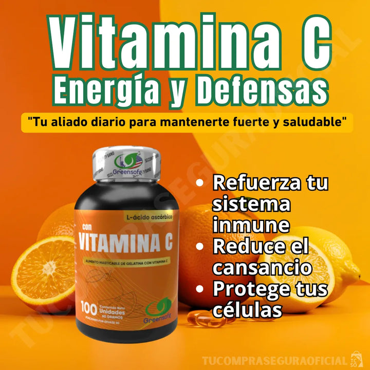 Vitamina C 1000mg Pura Acido Ascórbico Caps  Sistema Inmune Natural - Imagen 10