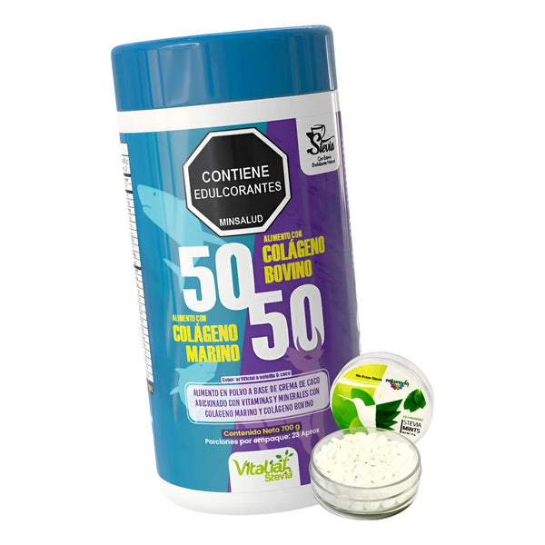 Colágeno Hidrolizado Vitaliah 50/50 Marino Y Bovino + Mentas - Imagen 1