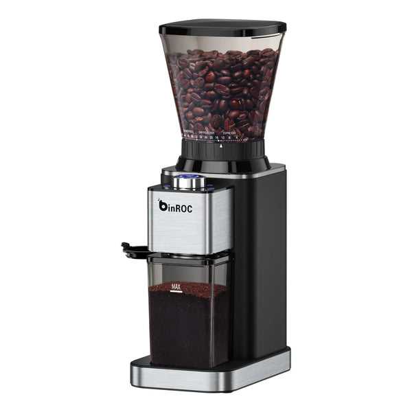 Molinillo Electrico De Cafe Conico Antiestatico 48 Ajustes Molienda Precisa