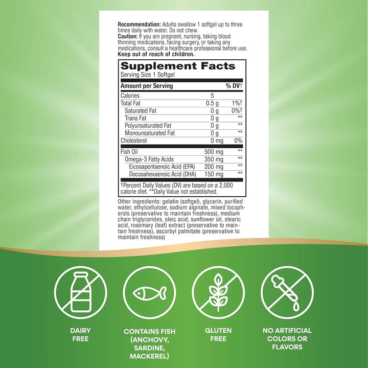 Aceite De Pescado Enteric Coated Mega Potencia Omega 3s Sopo - Imagen 5