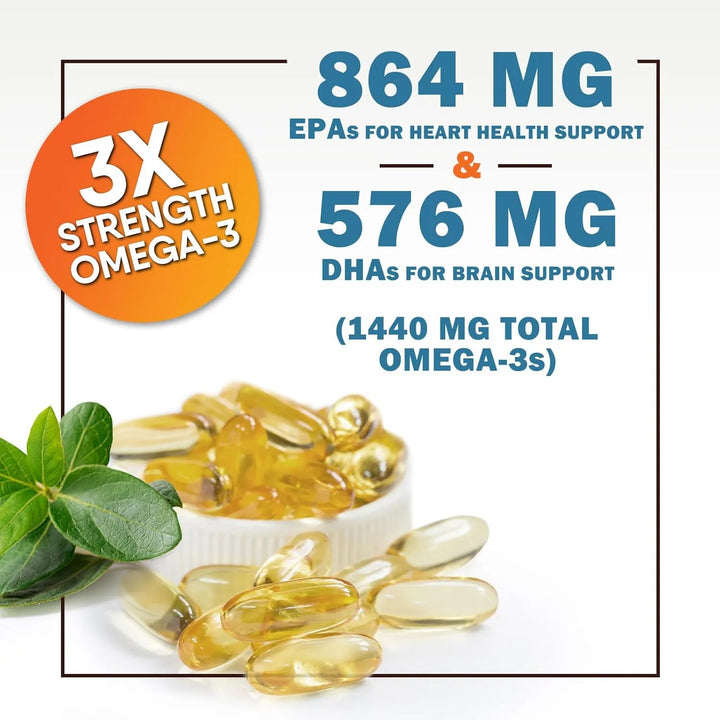 Aceite De Pescado Omega 3 2400 Mg En Cápsulas Blandas Para S - Imagen 3