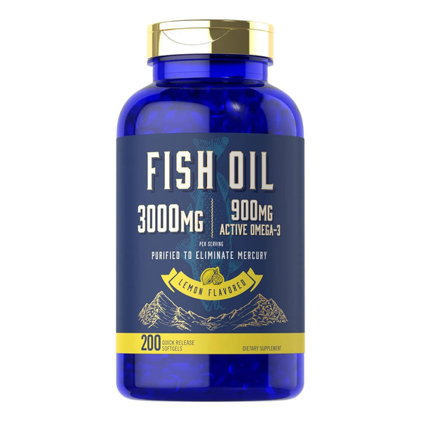 Aceite De Pescado 3000 Mg 900 Mg Omega 3 200 Cápsulas Blanda - Imagen 1