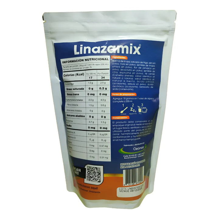 Fibra Linazamix Naranja 450gr Naranja - Imagen 2