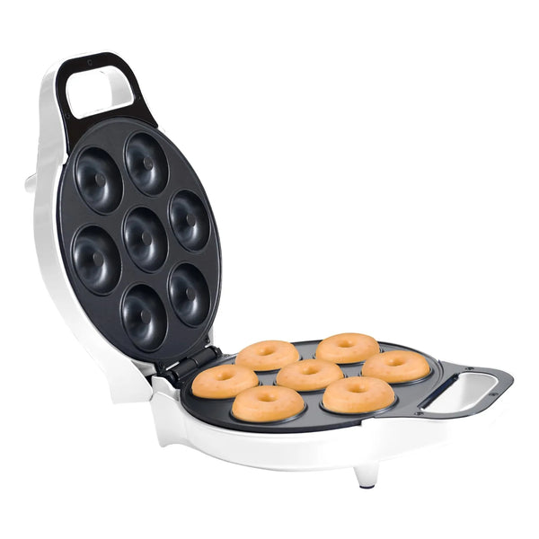 Maquina De Donas Mini Chef Buddy Blanco Hornea 7 Donas Facil Rapido Y Delicioso