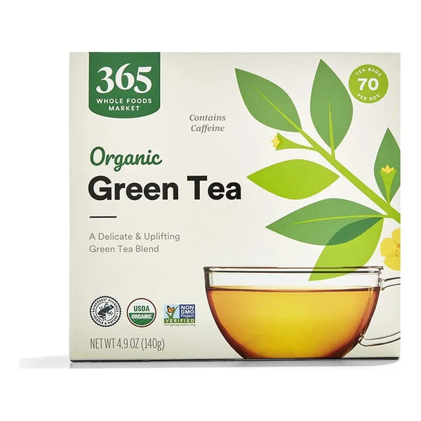 Te Verde Organico En Bolsitas 70 Unidades Con Cafeina 140 Gr Energia Natural Y Antioxidantes