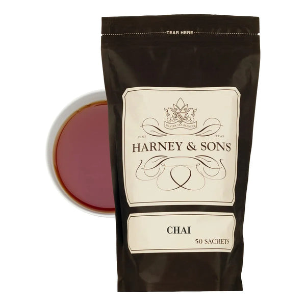 Té Chai Negro Especiado Con Cafeína 50 Bolsitas Energía Natural Y Sabor Exótico