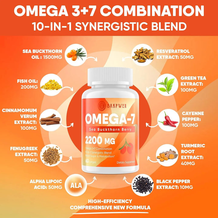 Aceite Espino Cerval Mar Omega7 Aceite Pescado Omega3 Epa Dh - Imagen 3