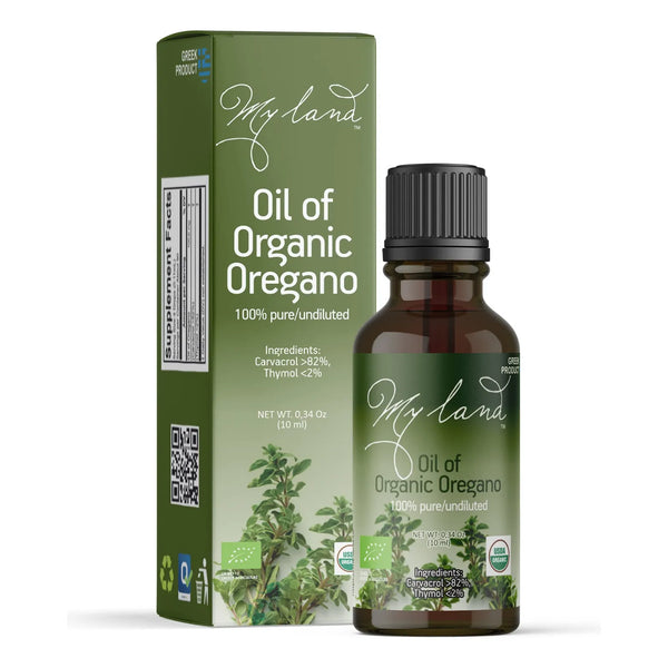 Aceite De Orégano Orgánico Puro Alto Carvacrol 82% 10 Ml Mt Olympus