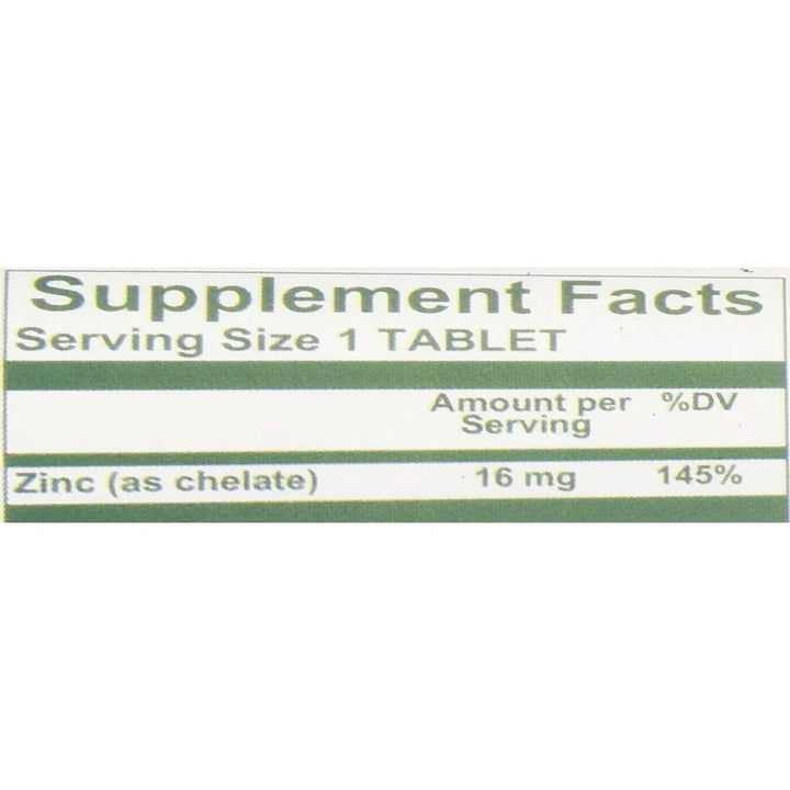 Quelato De Zinc 16 Mg 90 Tabletas Salud Inmunidad Metabolism - Imagen 3