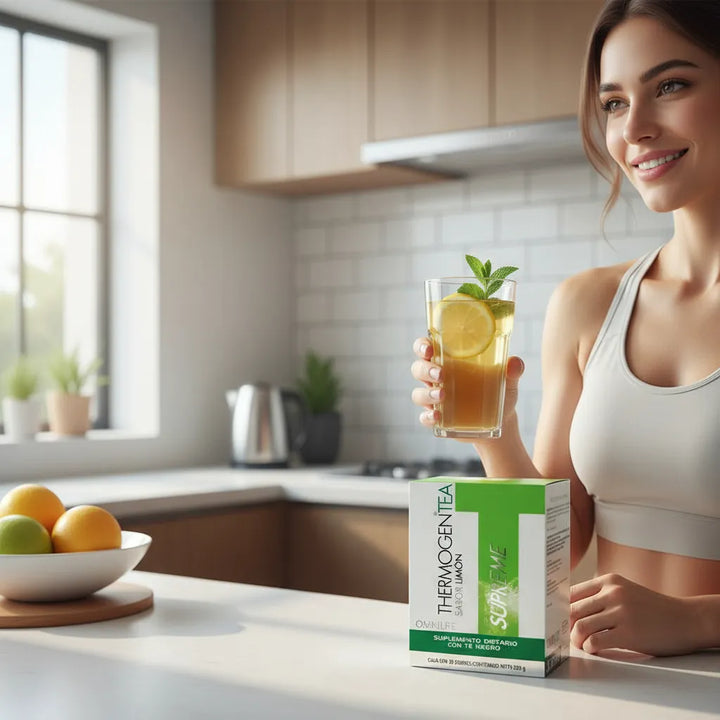  Thermogen Tea Sabor A Limon Limón - Imagen 9