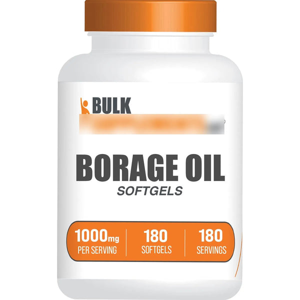 Cápsulas Blandas De Aceite De Borraja 1000 Mg Suplemento De Ácido Gamma Linolénico Sin Gluten