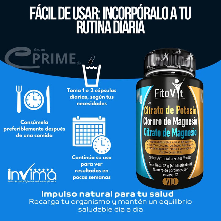 Citrato Magnesio Potasio Natural - Imagen 6