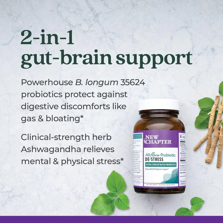 Fórmula Probiótica All-flora Para Desestrés Con Ashwagandha - Imagen 4