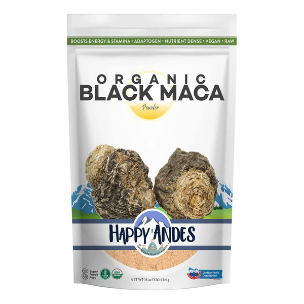 Polvo De Raíz De Maca Negra Orgánica Cruda Para Energía Fitn - Imagen 1