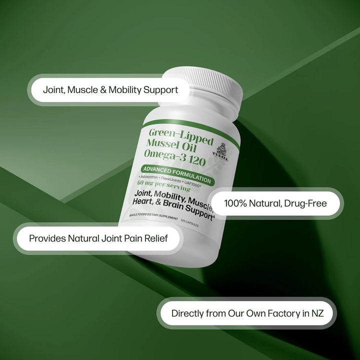 Aceite De Mejillón Omega-3 Labios Verdes Nueva Zelanda Poten - Imagen 4