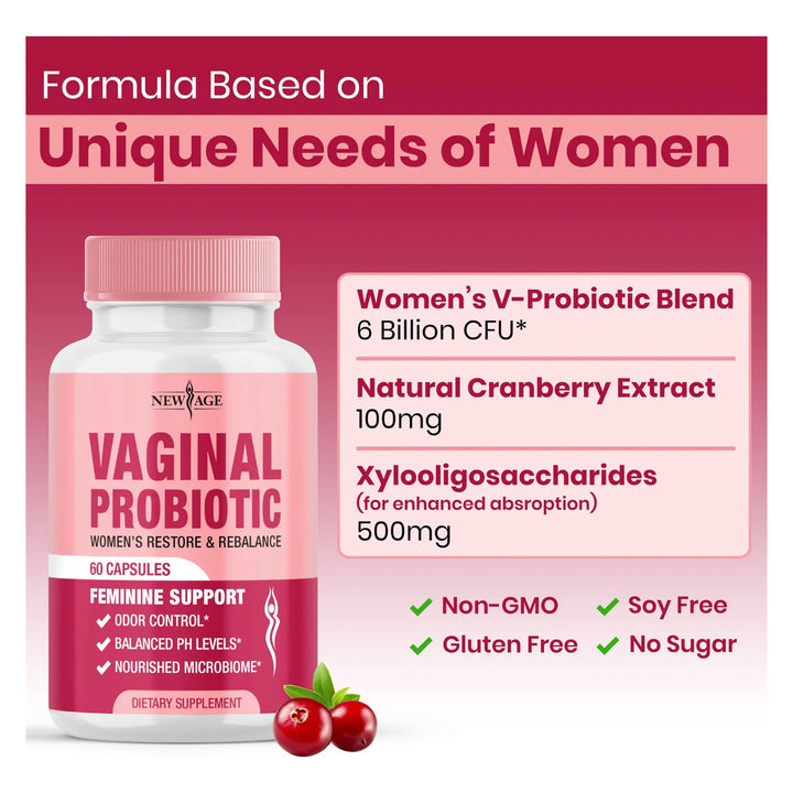 Probióticos Vaginales Femeninos Con Prebióticos Extracto De - Imagen 4
