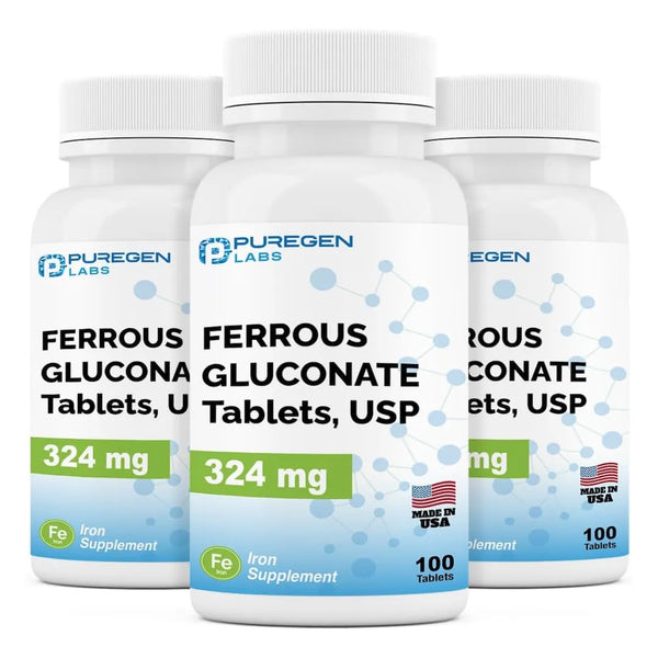 Gluconato De Hierro 324 Mg Alta Potencia Suave Para Estómago - Imagen 1