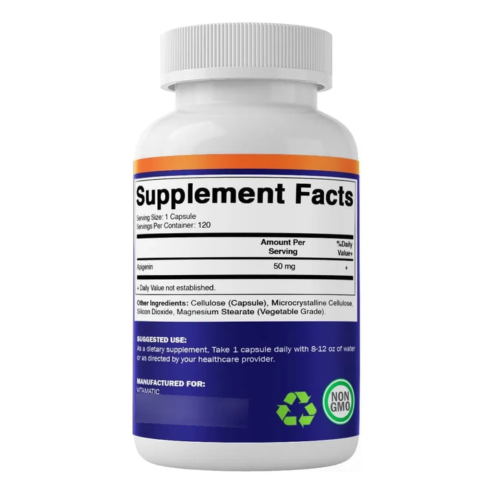 Apigenina 50 Mg 120 Cápsulas Naturales Efecto Antiinflamator - Imagen 7