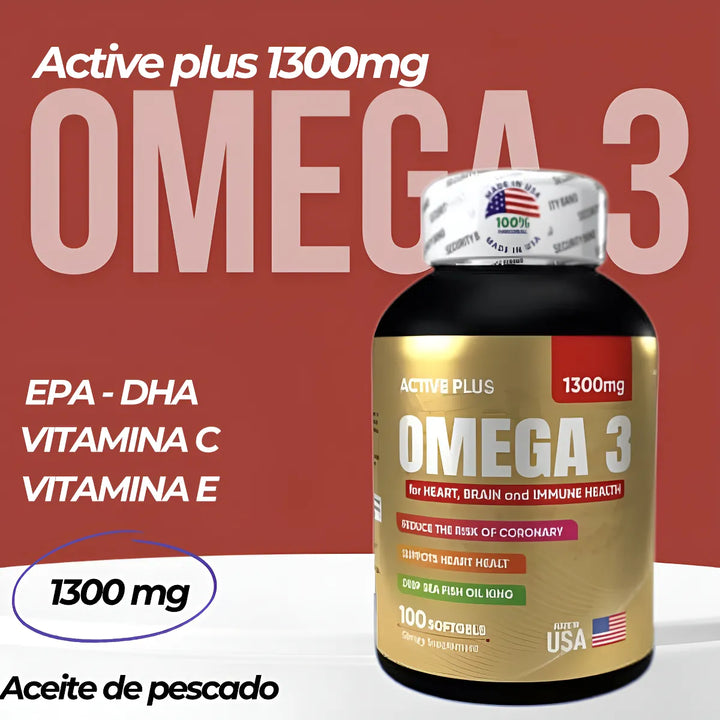 Fish Oil Omega 3 Dha Epa 1300mg 100 Softge Aceite De Pescado N/a - Imagen 5