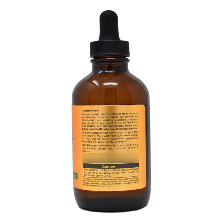 Aceite De Moringa Orgánico Puro 120 Ml Prensado En Frío Virg - Imagen 3