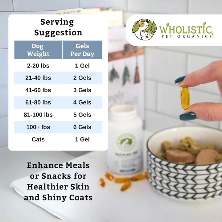 Aceite De Salmón Salvaje De Alaska Para Perros 100 Geles Sua - Imagen 5