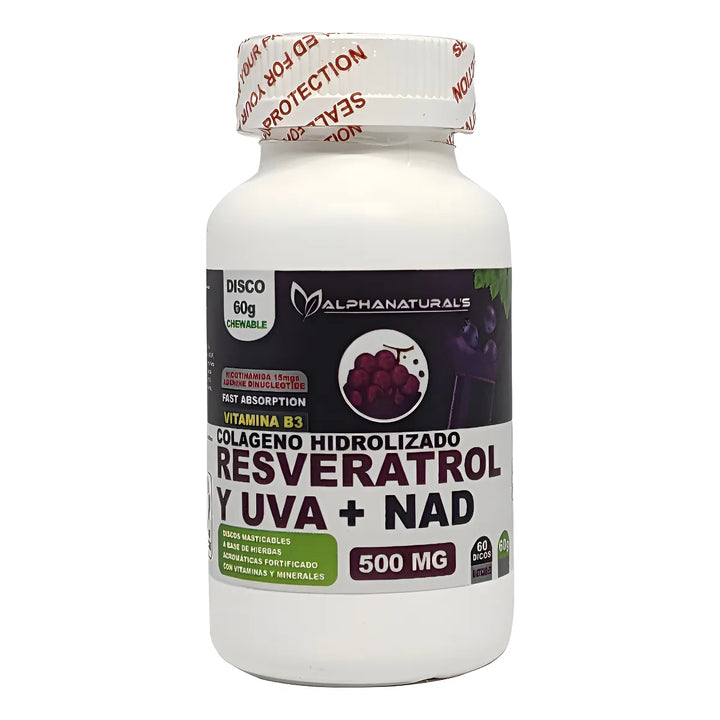 Nad Resveratrol Colágeno X 60 Uva - Imagen 1