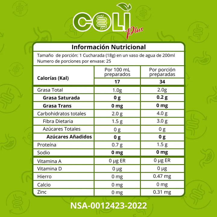 3 Coli Plus Fibra Natural Manzana Verde - Imagen 9