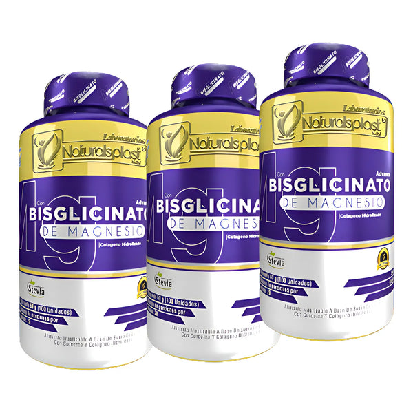 Bisglicinato Magnesio X100 3uni Natural - Imagen 1