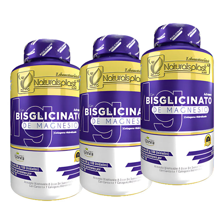 Bisglicinato Magnesio X100 3uni Natural - Imagen 1