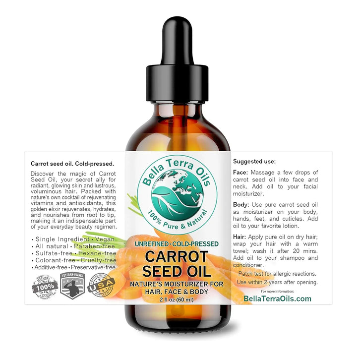 Aceite Orgánico De Semilla De Zanahoria 60 Ml Elixir Prensad - Imagen 2
