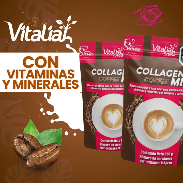 Doypack Colágeno Coffee Plus Vitaliah 250g - Imagen 5